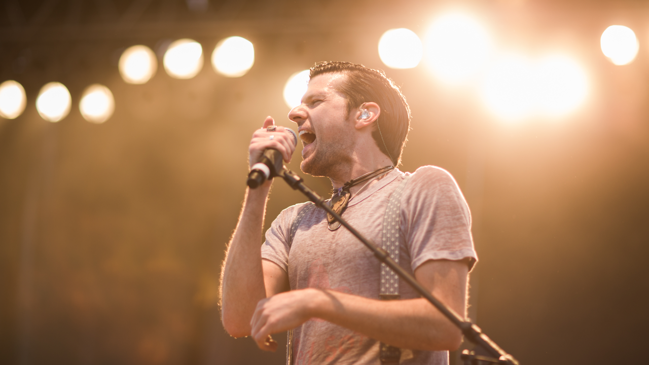 The Avett Brothers performing at the NC Azalea Festival's Belk Main Stage (2016)